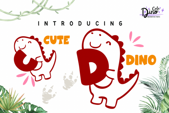Cute Dino Font
