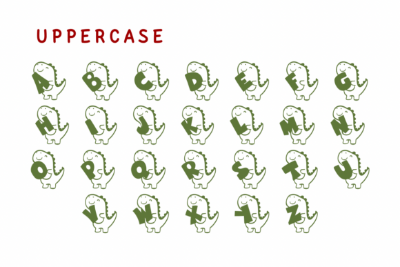 Cute Dino Font - Image 2