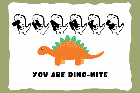 Cute Dino Font - Image 7