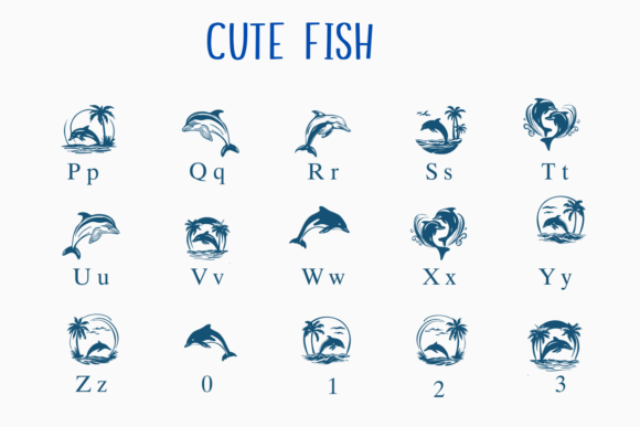 Cute Fish Font - Image 3