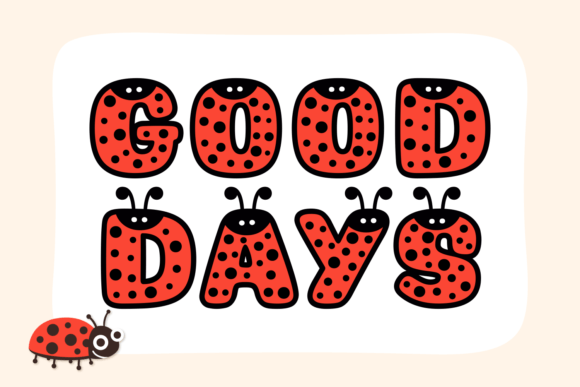 Cute Lady Bugs Font - Image 3