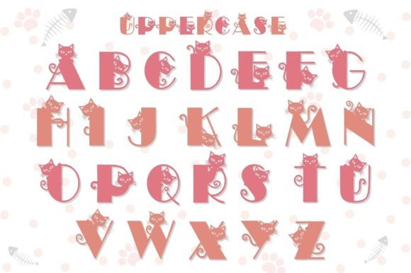 Cute Little Cat Font - Image 2