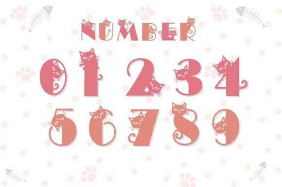Cute Little Cat Font - Image 3
