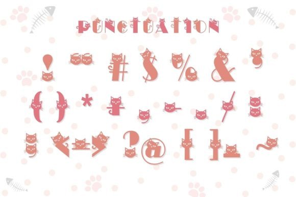 Cute Little Cat Font - Image 4