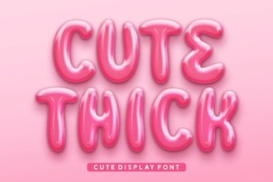 Cute Thick Font