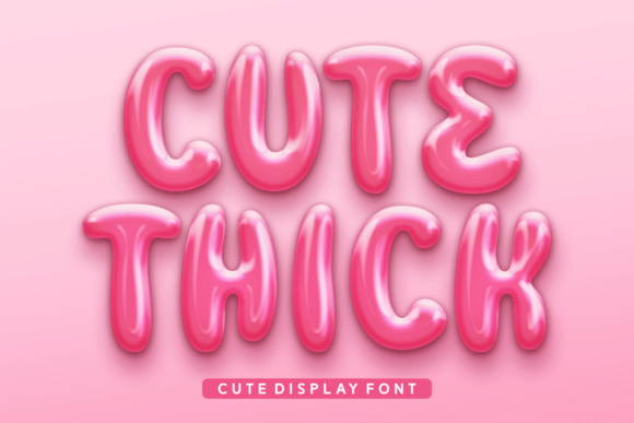 Cute Thick Font