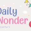 Daily Wonder Font