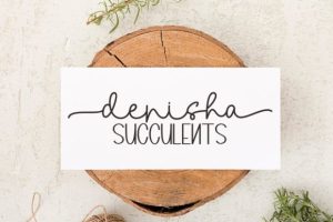 Alternative view of Darling Garden Font