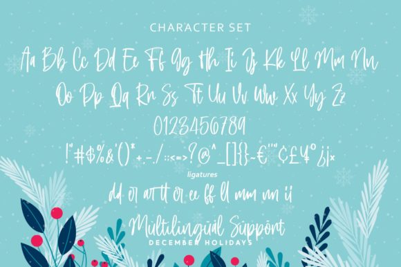 December Holidays Font - Image 7