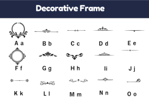 Alternative view of Decorative Frame Font