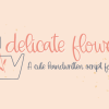 Delicate Flower Font