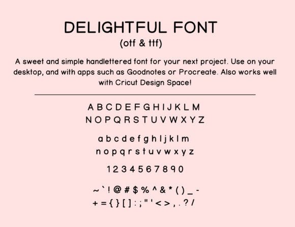 Delightful Font - Image 2