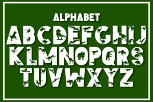 Alternative view of Dinosaur Font