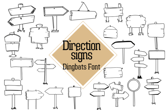 Direction Signs Font