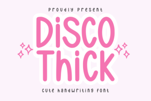 Disco Thick Font