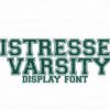 Distressed Varsity Font