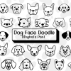 Dog Face Doodle Font