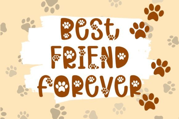 Dog Paws Font - Image 2