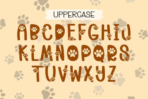 Dog Paws Font - Image 3