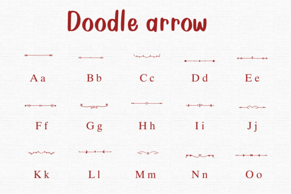 Doodle Arrow Font - Image 2
