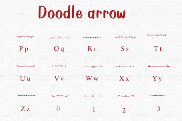 Doodle Arrow Font - Image 3