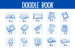 Alternative view of Doodle Book Font
