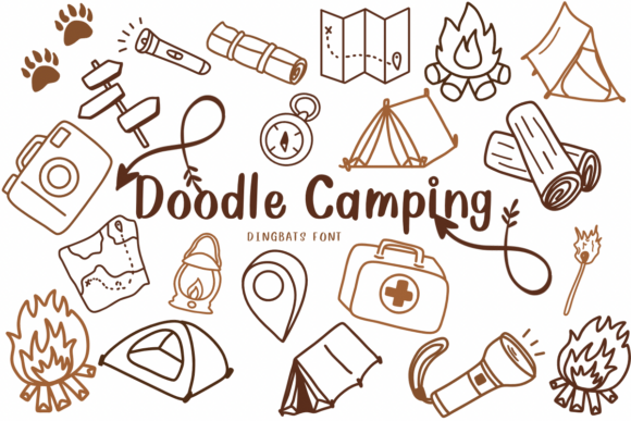 Doodle Camping Font