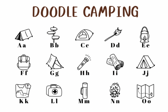 Doodle Camping Font - Image 2