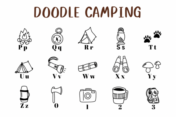 Doodle Camping Font - Image 3