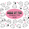 Doodle Cat Face Font