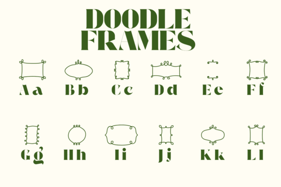 Doodle Frames Font - Image 2