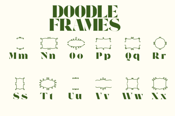 Doodle Frames Font - Image 3