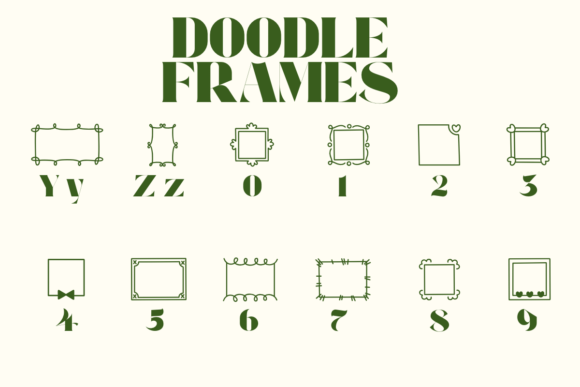 Doodle Frames Font - Image 4