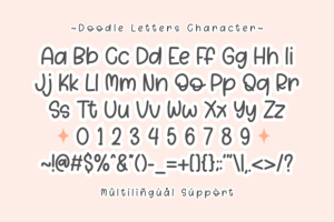 Alternative view of Doodle Letters Font
