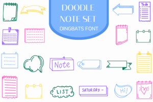 Doodle Note Set Font