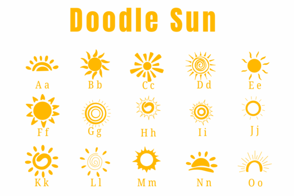 Doodle Sun Font - Image 2