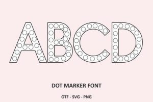 Dot Marker Font