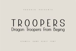 Dragon Troopers Font