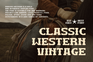 Alternative view of Dragon Western Font