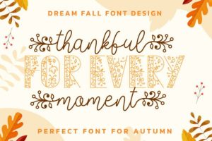 Alternative view of Dream Fall Duo Font