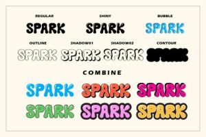 Alternative view of Dream Sparks Font