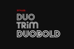 Alternative view of Duo Font