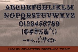 Alternative view of Dusty Saloon Font