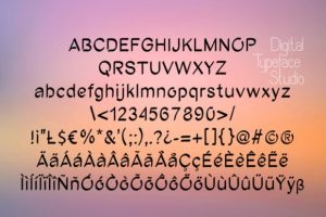 Alternative view of Dyobar Font