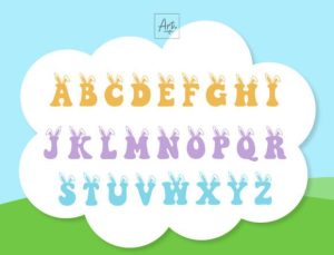 Alternative view of Easter Groovy Font