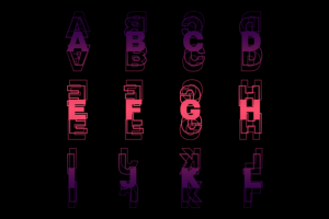 Alternative view of Echo Font