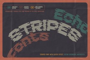 Echo Stripes Font