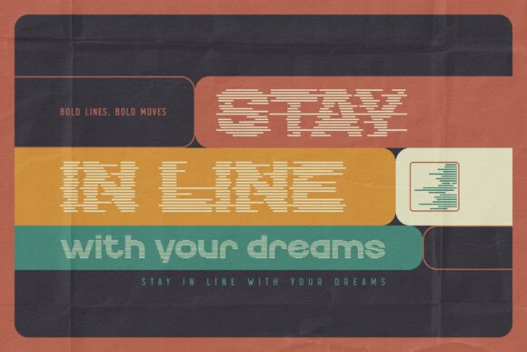 Echo Stripes Font - Image 2