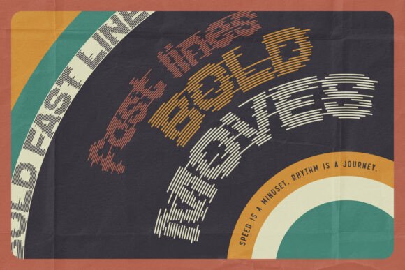 Echo Stripes Font - Image 3