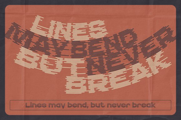 Echo Stripes Font - Image 5